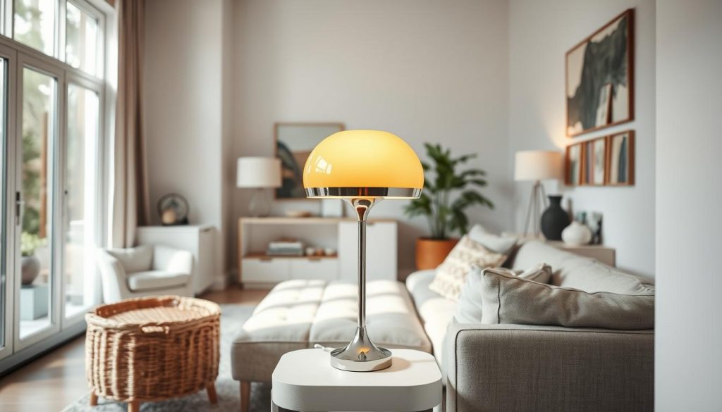 Retro-Tischlampen in modernen Wohnkonzepten