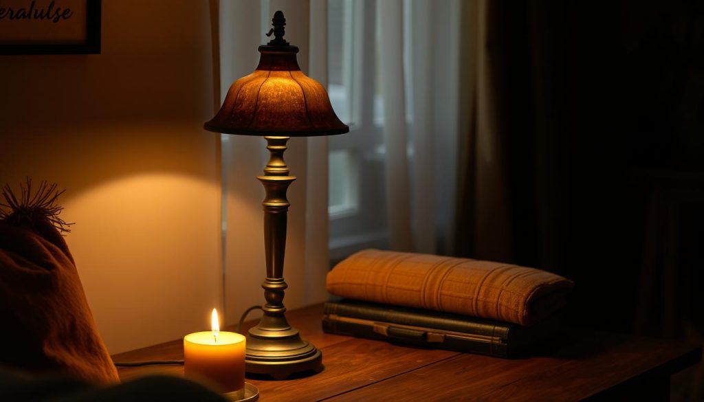 Vintage-Tischlampen Atmosphäre